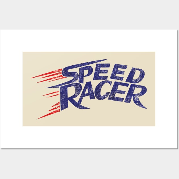 BLUE RETRO SPEED RACER 80S Wall Art by mobilmogok99